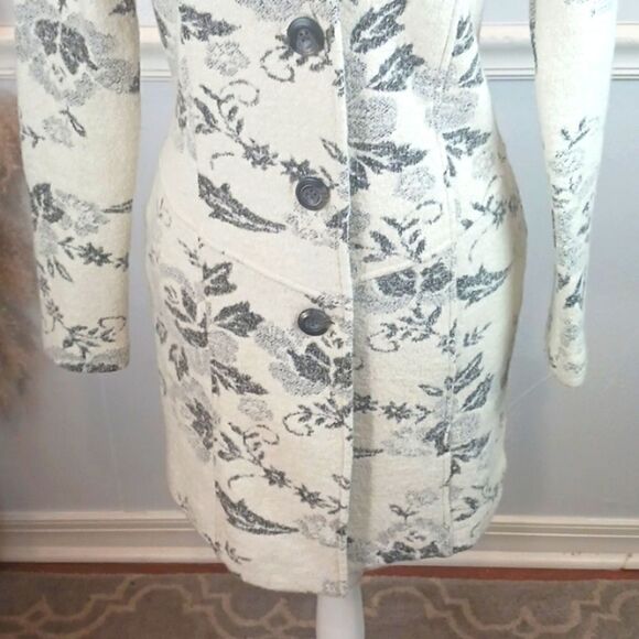 Anthropologie Lucy & Laurel floral wool-blend  jacket whimsigoth fairy sz S - Picture 5 of 11